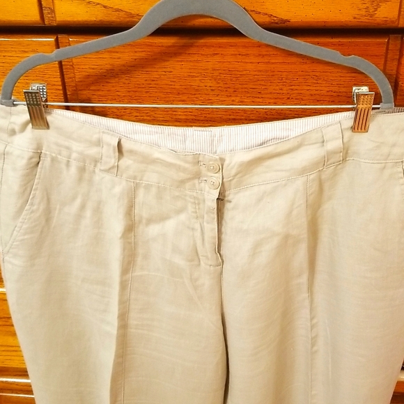 WILLI SMITH Linen Trousers with Belt Loops and Side Pockets - Picture 2 of 9